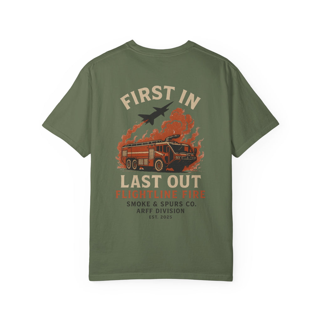 Smoke & Spur Co | First in Last out ARFF Heavyweight Tee