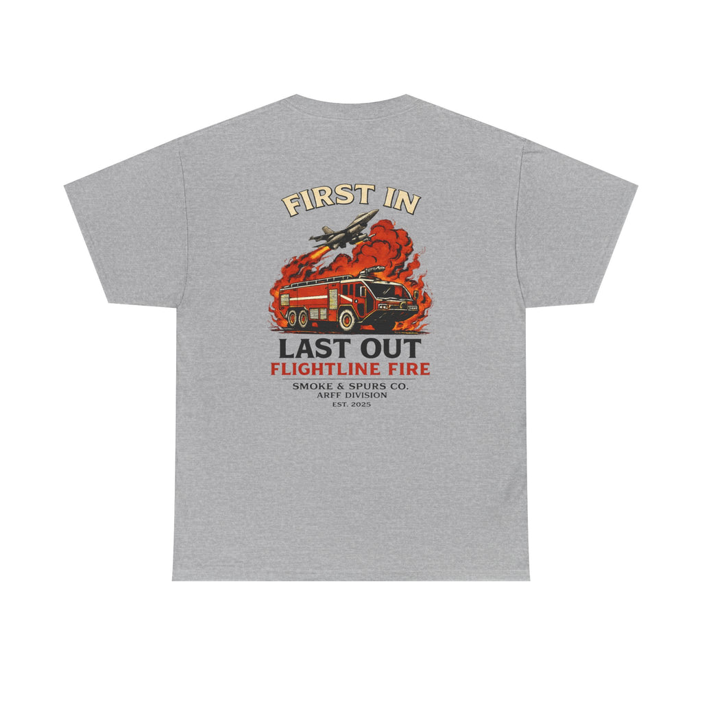 Smoke & Spur Co | First in Last out ARFF Heavyweight Tee