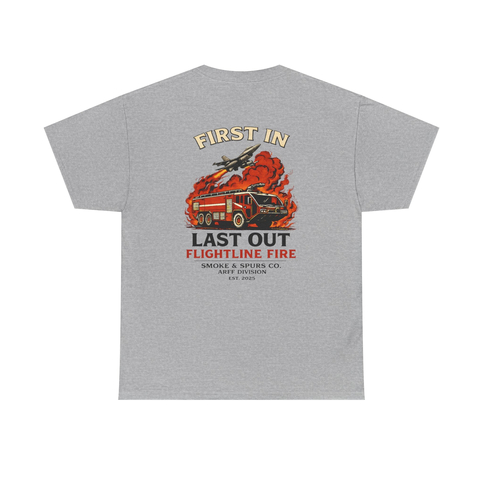 Smoke & Spur Co | First in Last out ARFF Heavyweight Tee