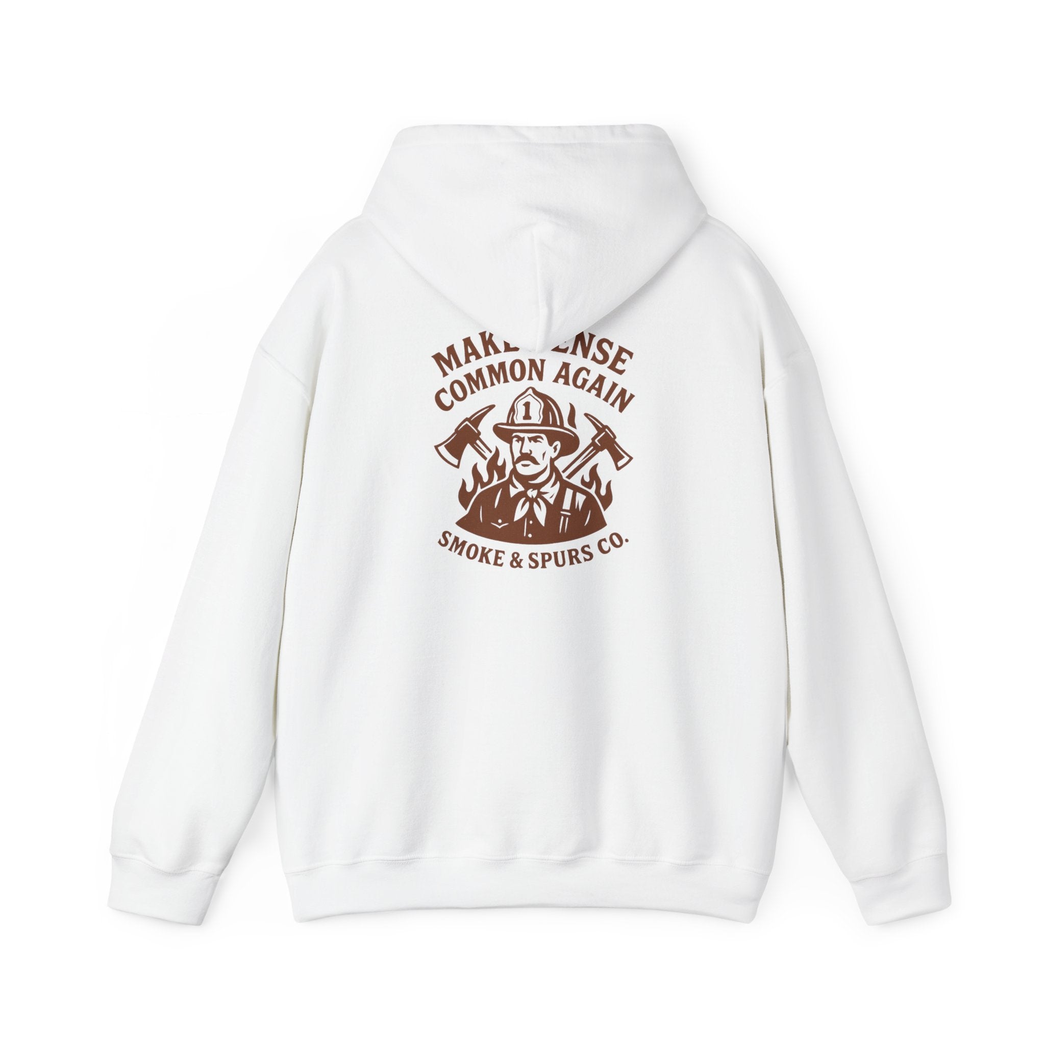 Make Sense Common Again Smoke & Spurs Co. Heavy weight Sweatshirt