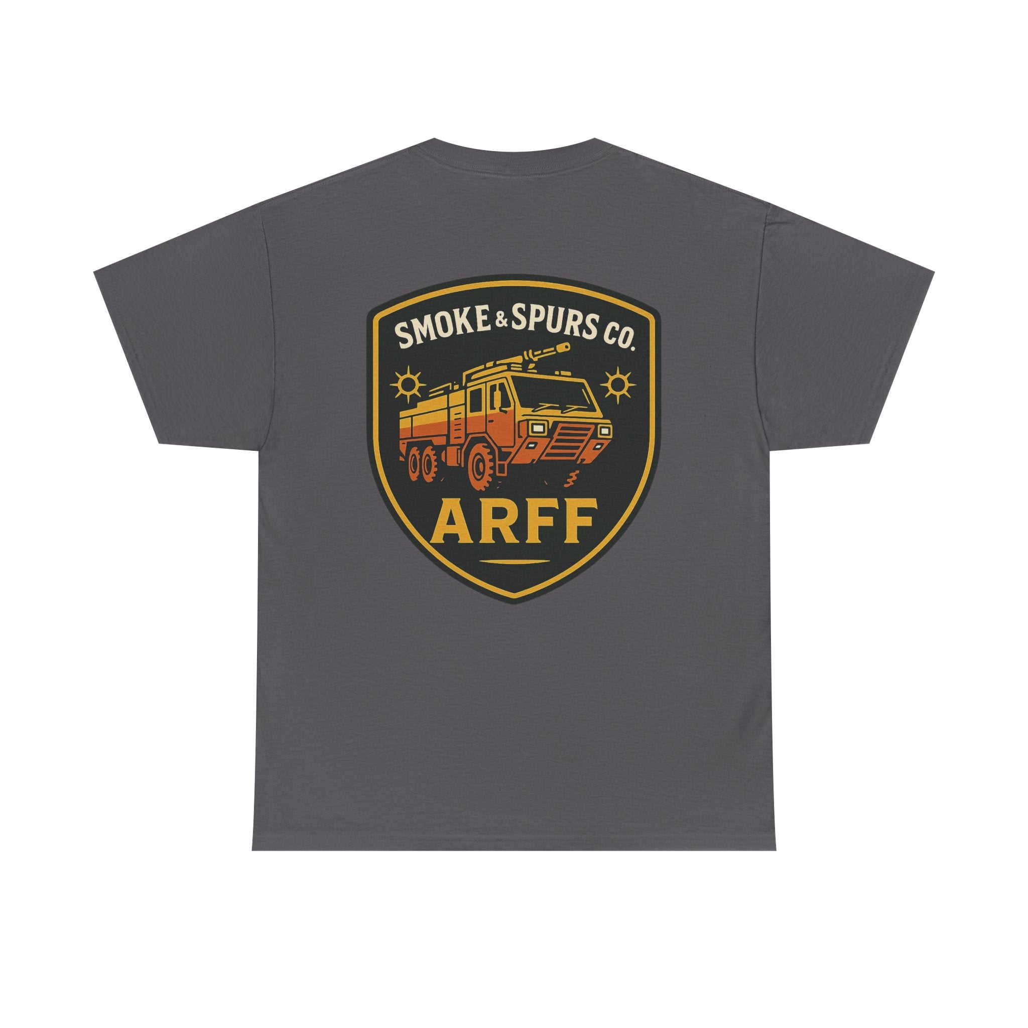 Smoke & Spurs ARFF fire truck Heavy T-Shirt