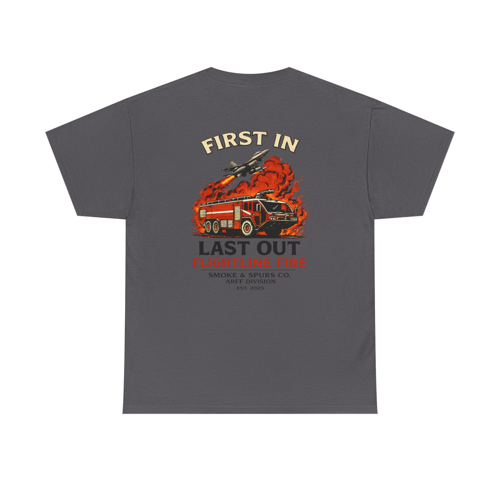 Smoke & Spur Co | First in Last out ARFF Heavyweight Tee
