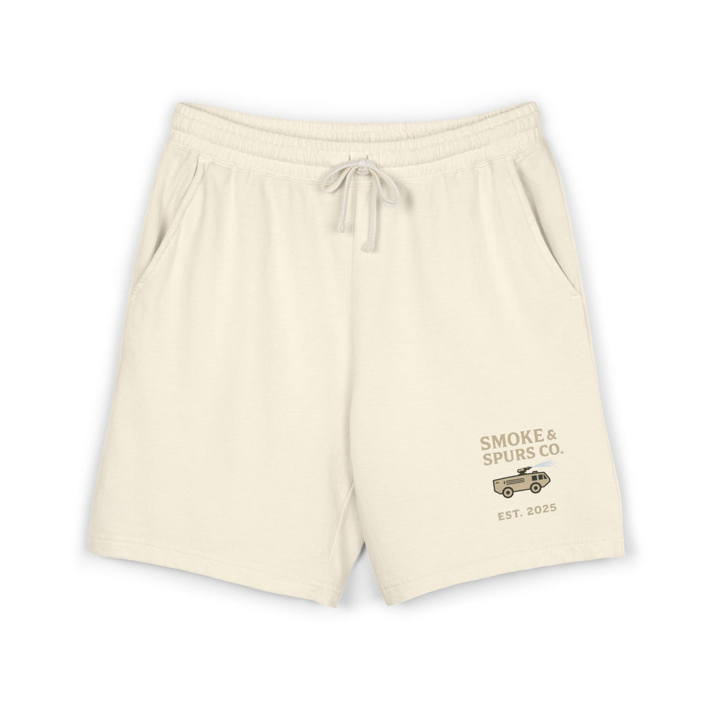 Lightweight Fleece Sweat Shorts — 'Smoke & Spurs Co.' Vintage Truck Logo