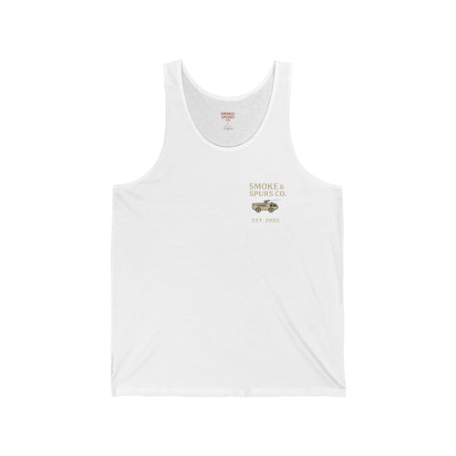 First In Last Out Flightline Fire Tank Top – Firefighter Rescue Graphic Tank