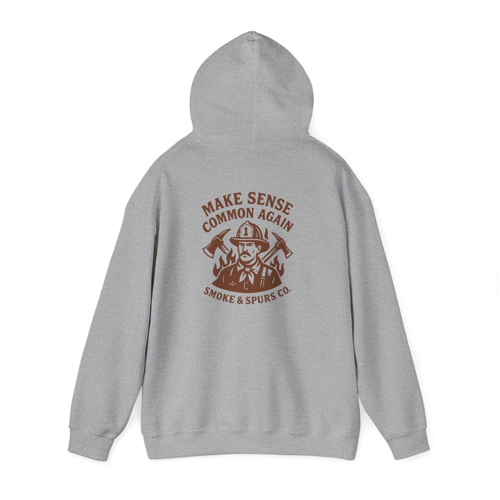 Make Sense Common Again Smoke & Spurs Co. Heavy weight Sweatshirt