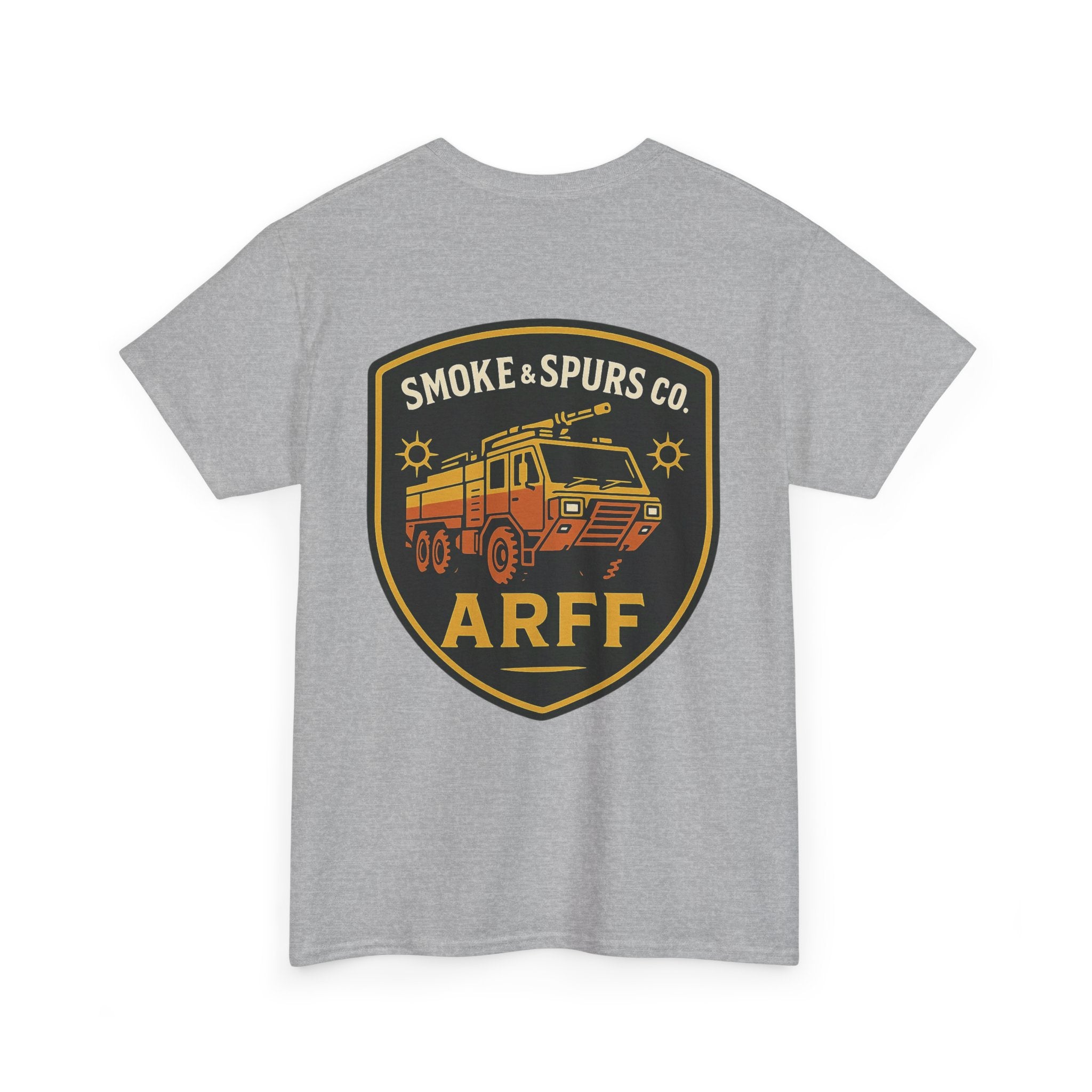 Smoke & Spurs ARFF fire truck Heavy T-Shirt