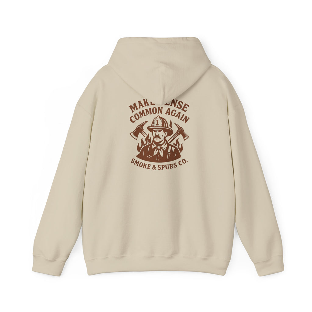 Make Sense Common Again Smoke & Spurs Co. Heavy weight Sweatshirt