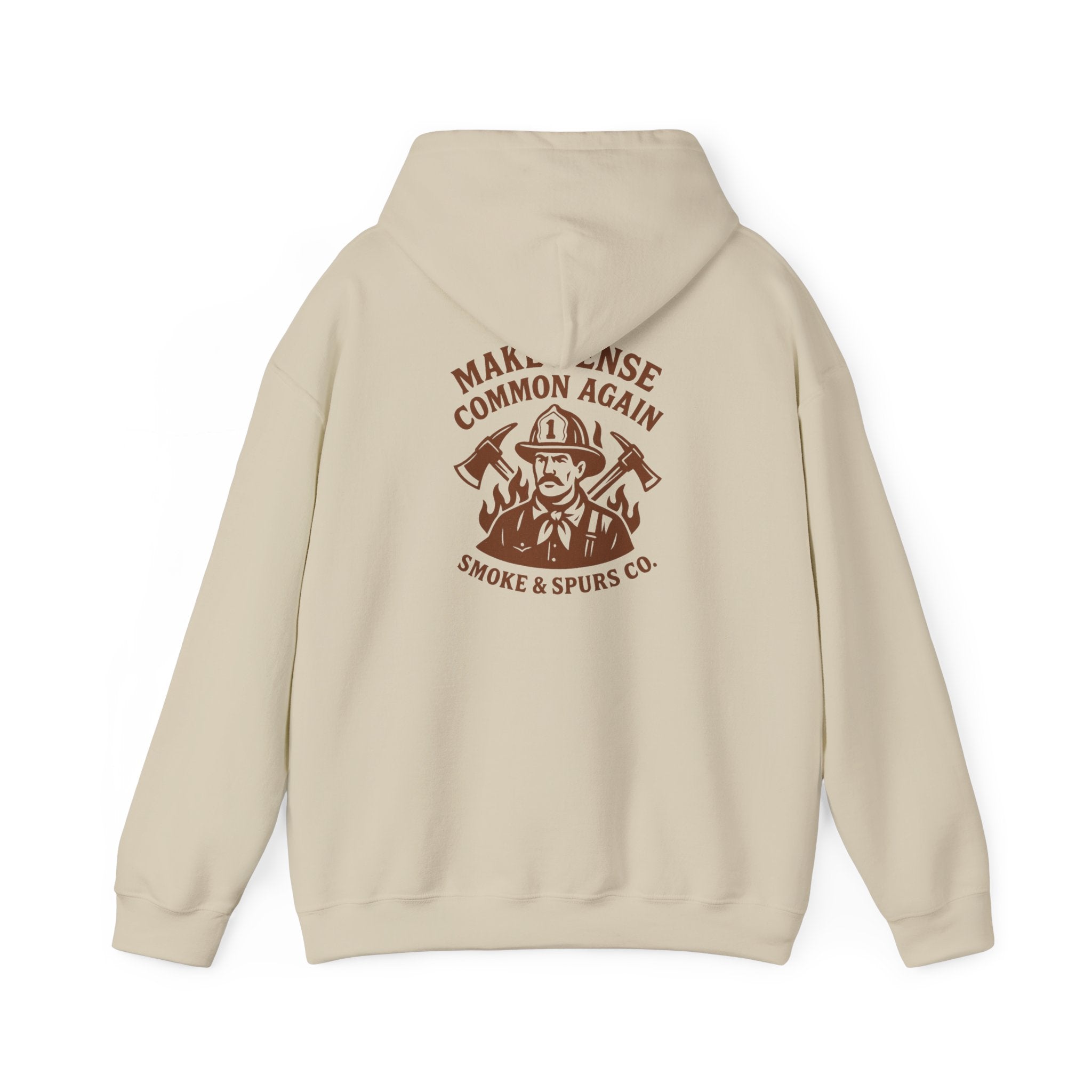 Make Sense Common Again Smoke & Spurs Co. Heavy weight Sweatshirt
