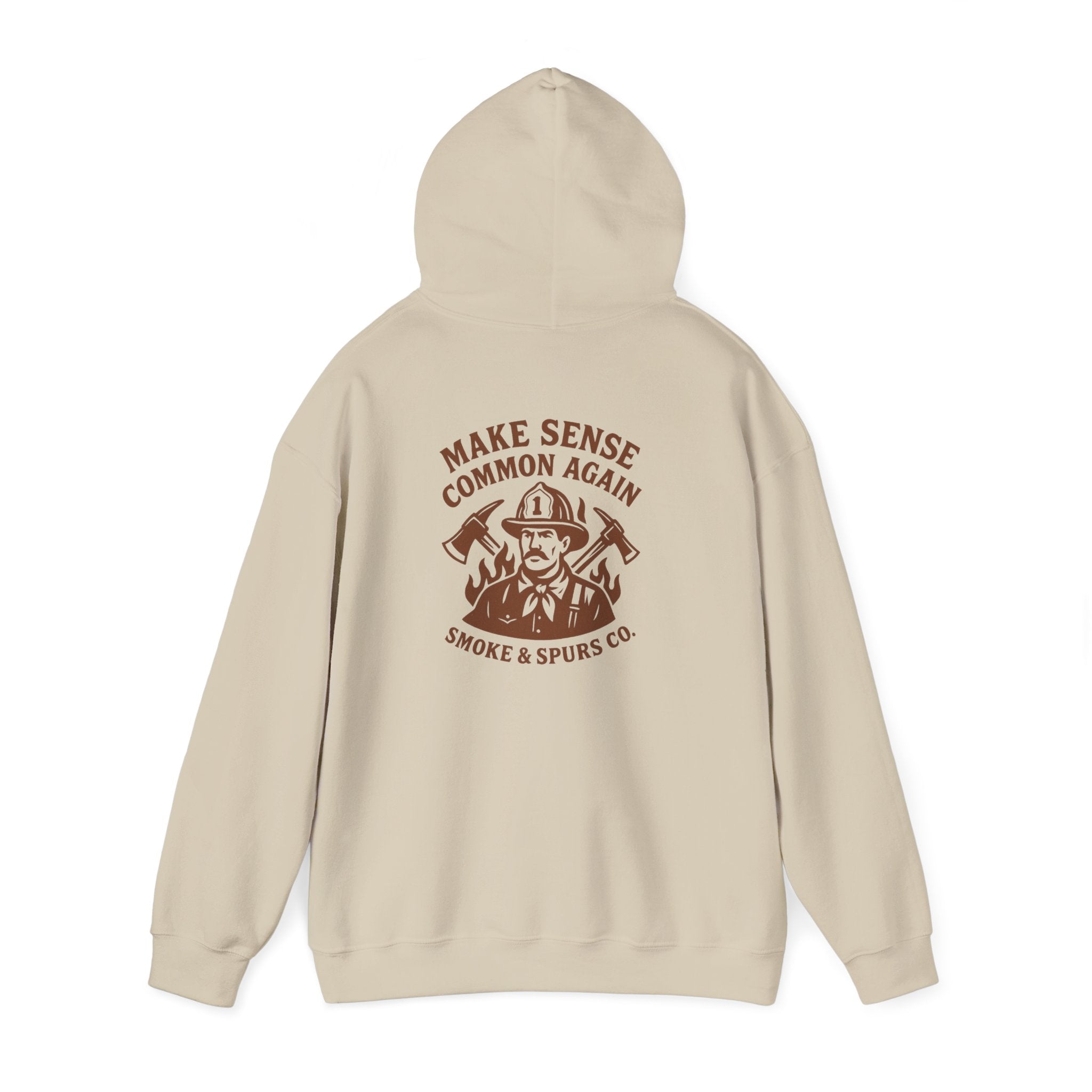 Make Sense Common Again Smoke & Spurs Co. Heavy weight Sweatshirt