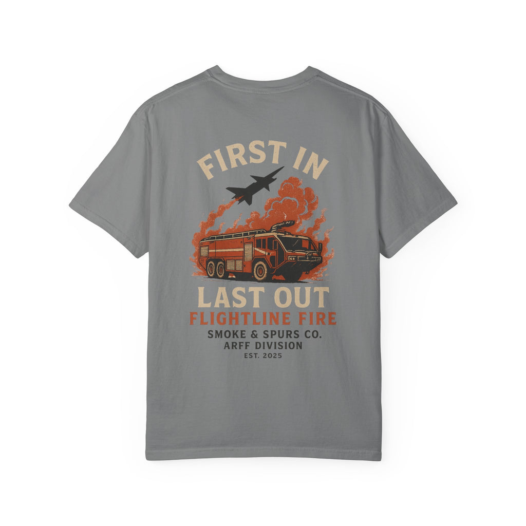 Smoke & Spur Co | First in Last out ARFF Heavyweight Tee