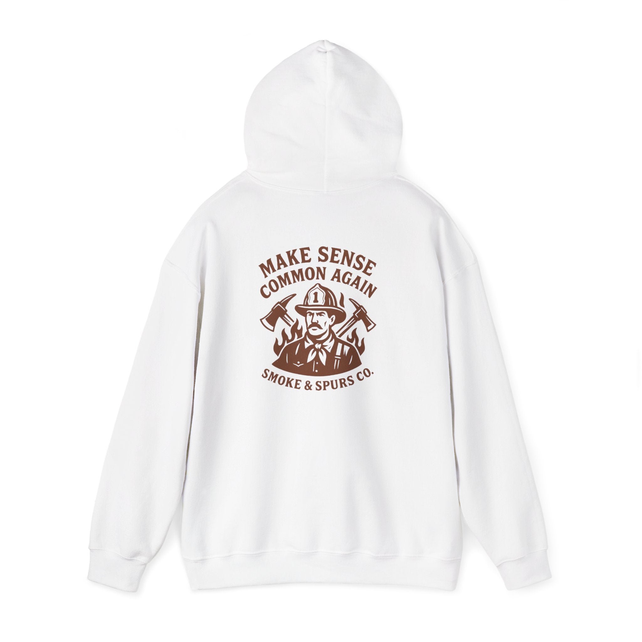 Make Sense Common Again Smoke & Spurs Co. Heavy weight Sweatshirt