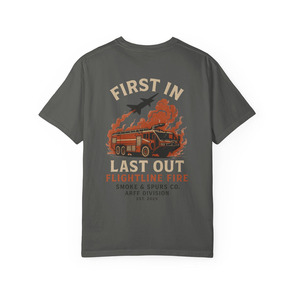 Smoke & Spur Co | First in Last out ARFF Heavyweight Tee